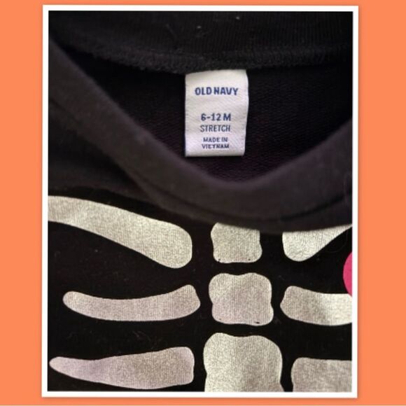 Old Navy Infant Skeleton Print Dress - Size 6-12 mo. - Picture 2 of 2